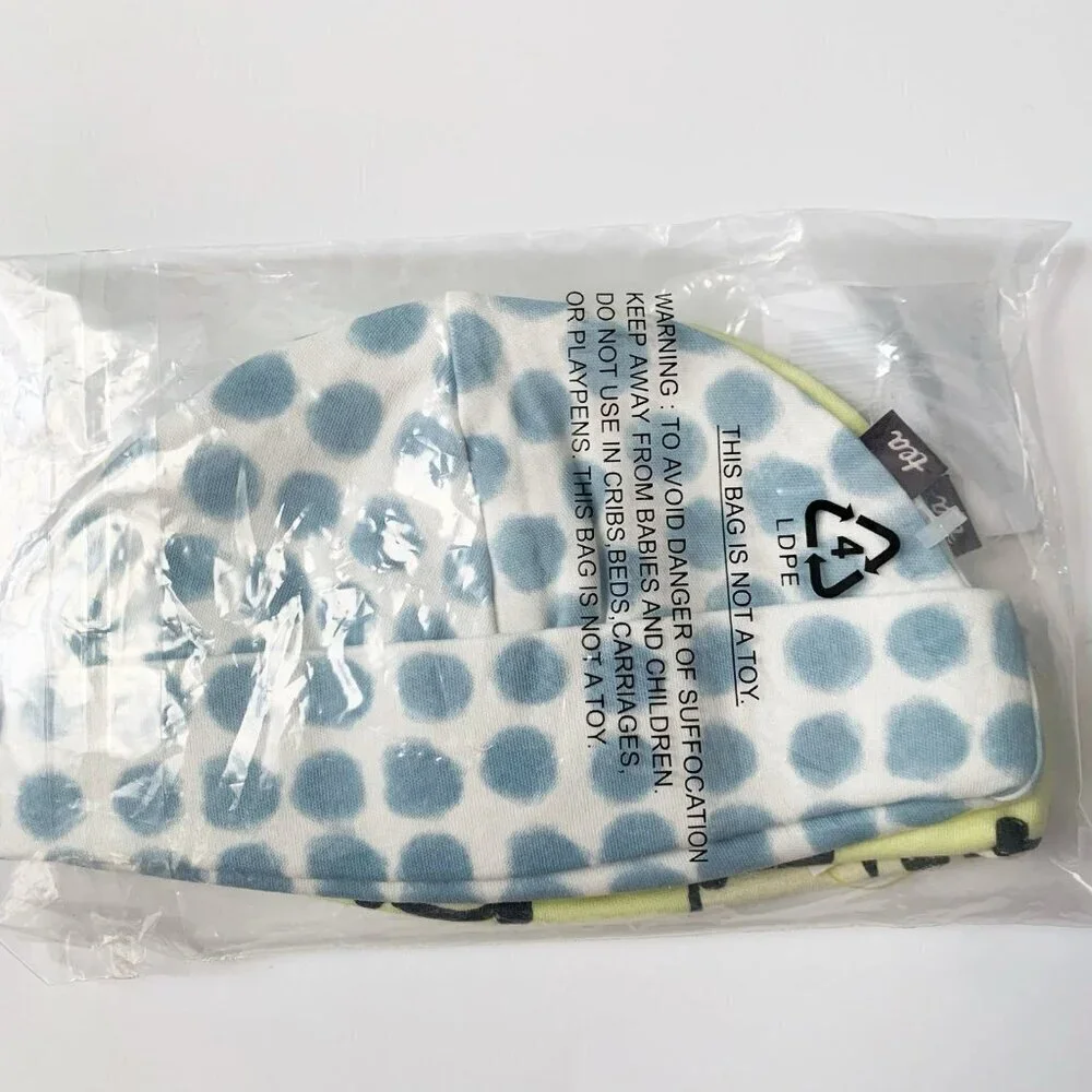 NWT Tea Collection Baby hats set 0-3 months